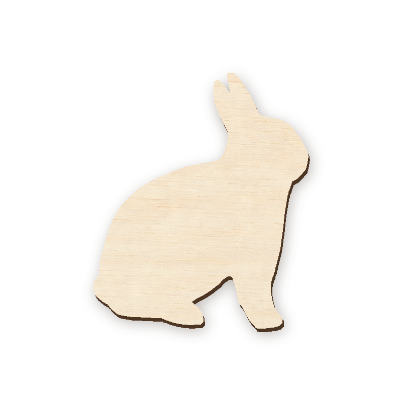 Drevený výrez - Zajac 008