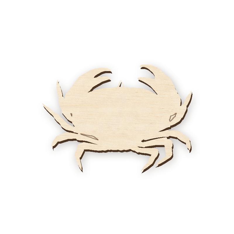 Drevený výrez - Krab 003