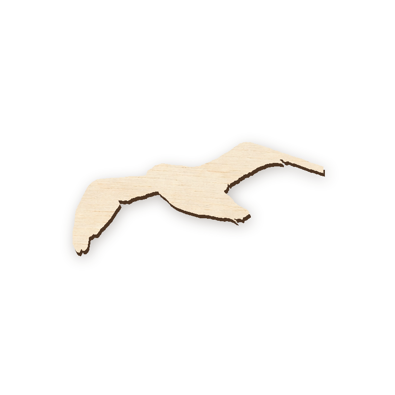 Drevený výrez - Čajka 004