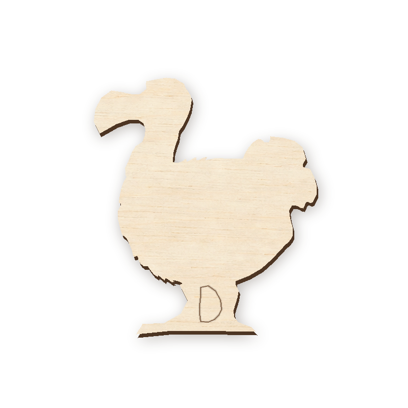 Drevený výrez - Dodo 001