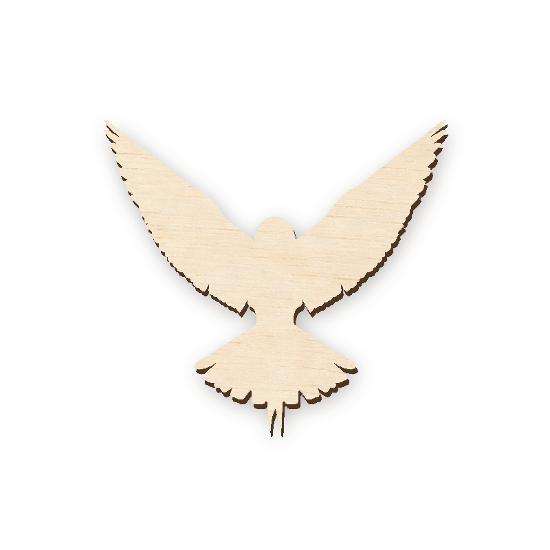Drevený výrez - Kolibrík 002