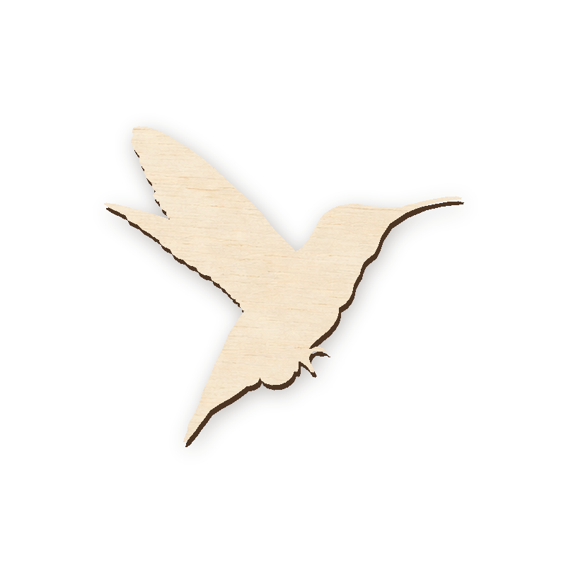 Drevený výrez - Kolibrík 006