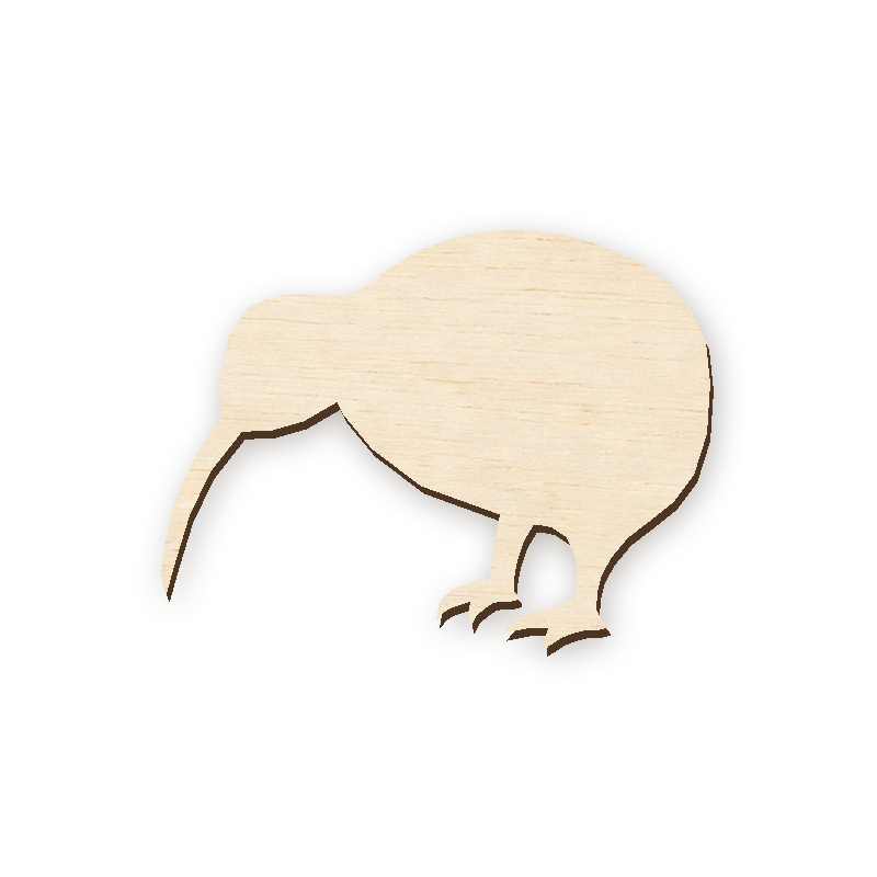 Drevený výrez - Kiwi 001