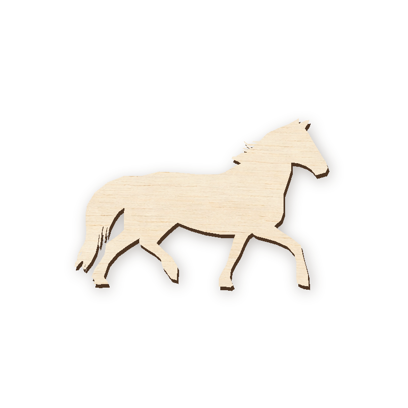 Drevený výrez - Kôň 051